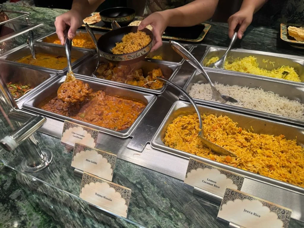 Indian food service at Mowgli's Eatery