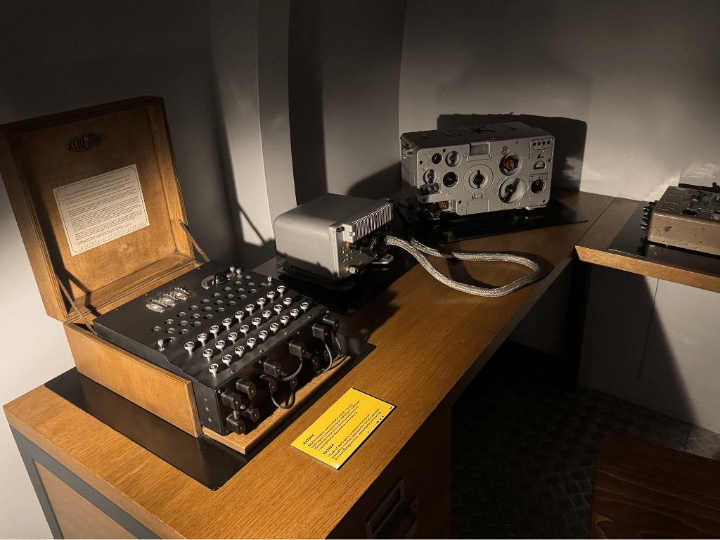 An enigma machine at the Enigma Cipher Centre in Poznan, Poland