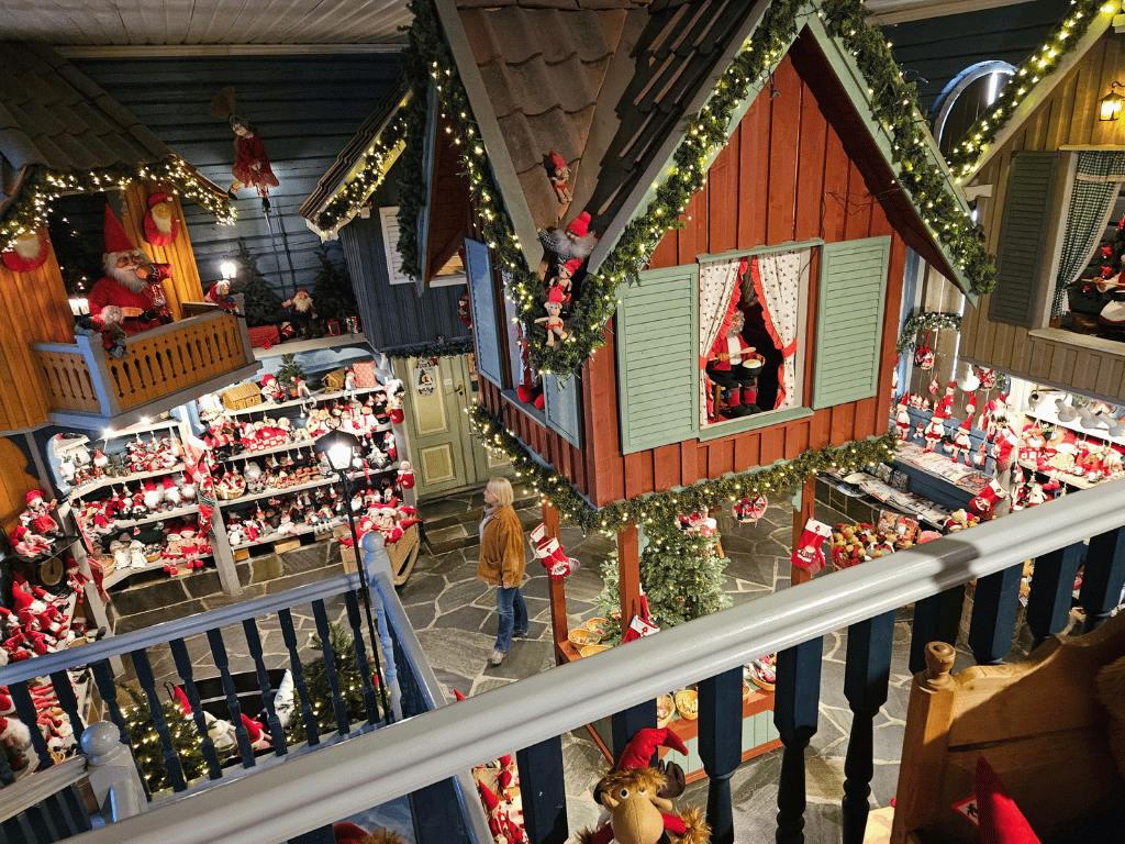  Santa’s toyshop from above in Drøbak 