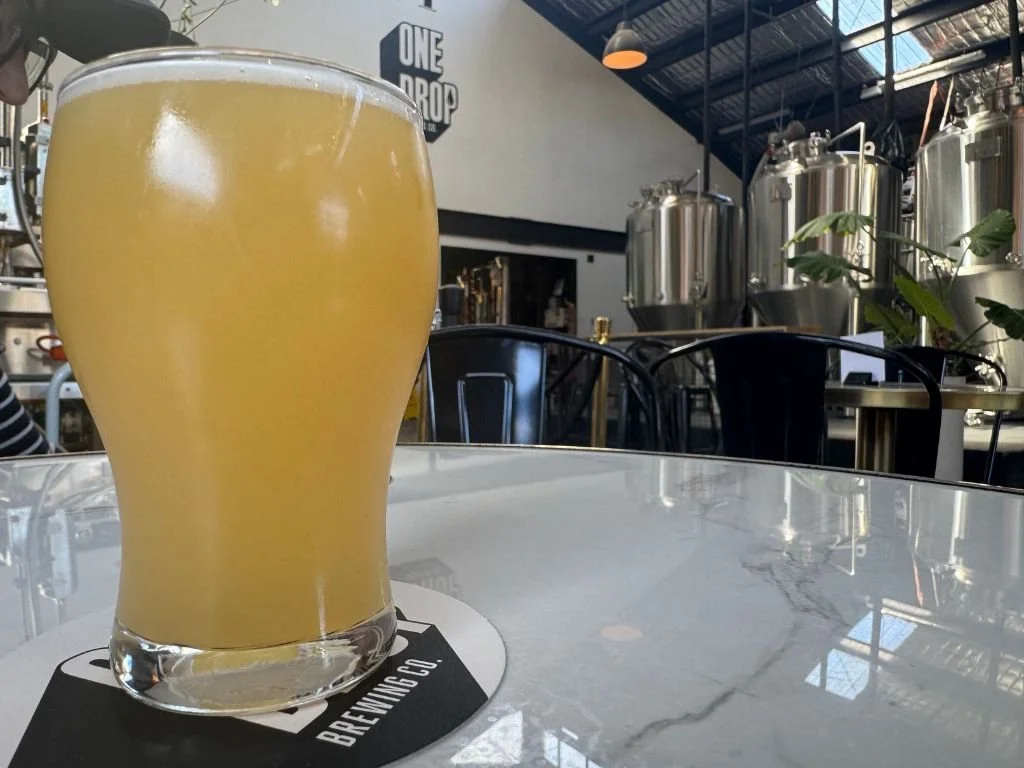 One Drop beer and tanks