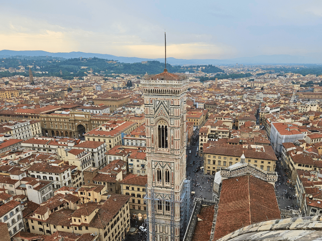 A view of Florence from the top of the Dome.