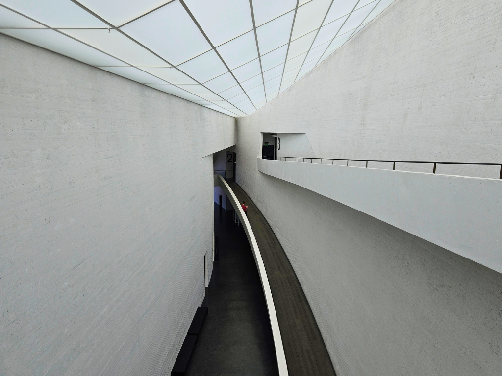 The clean lines of the Kiasma Museum, Helsinki.