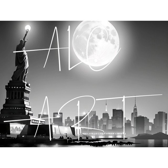 Lady Liberty is pointing somewhere