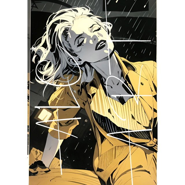 She dances on the street lights