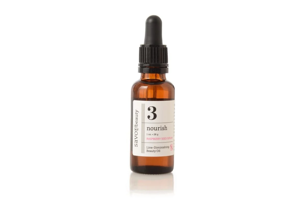 3. RASPBERRY SEED SERUM
Multitasking Vitamin E Serum
Nourishes and repairs skin while shielding it from free radicals and UV stress.
TAP TO SHOP