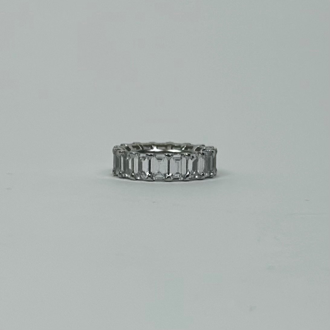 Anello Ice Band metallo e Cubic Zirconia. Zeta Lab