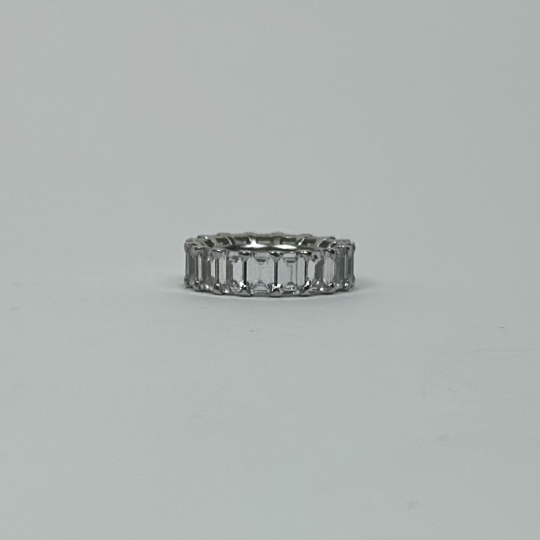 Anello Ice Band metallo e Cubic Zirconia. Zeta Lab