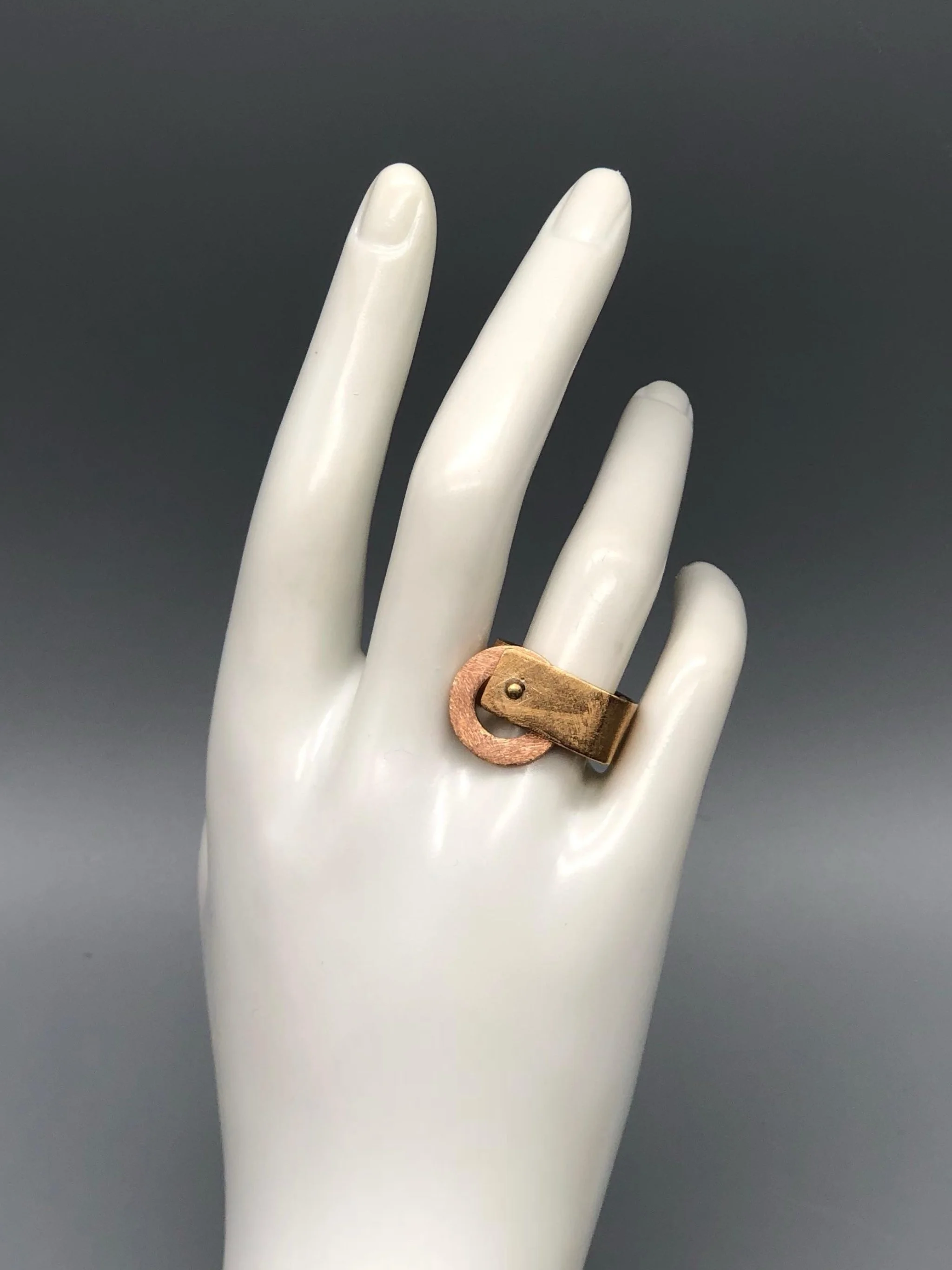 EL Gioielli Curve ring bronze Crepundia Gioielli Bologna