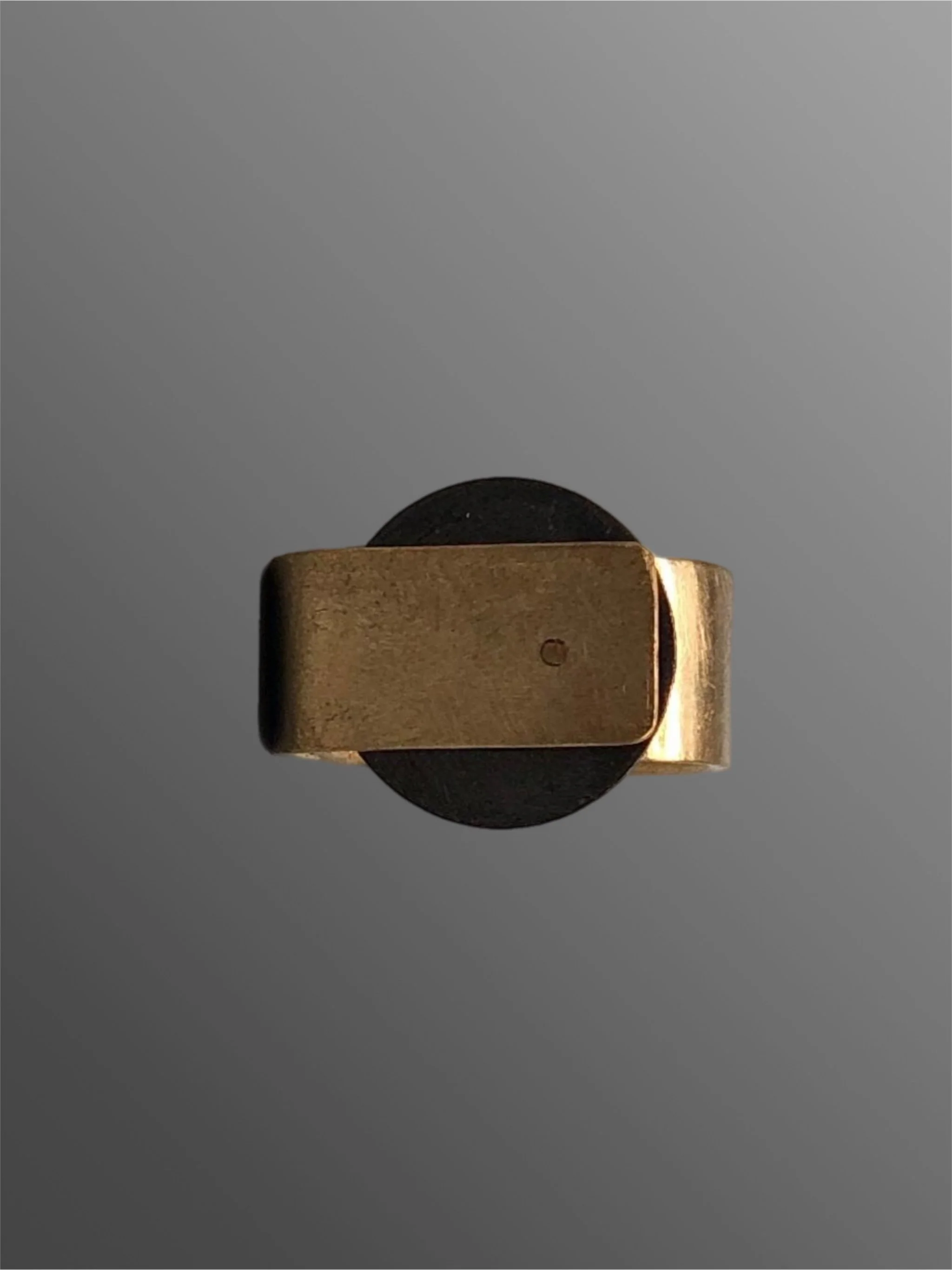 EL Gioielli bronze ring with 18k rose gold plating, contemporary design ring – Crepundia Gioielli Bologna