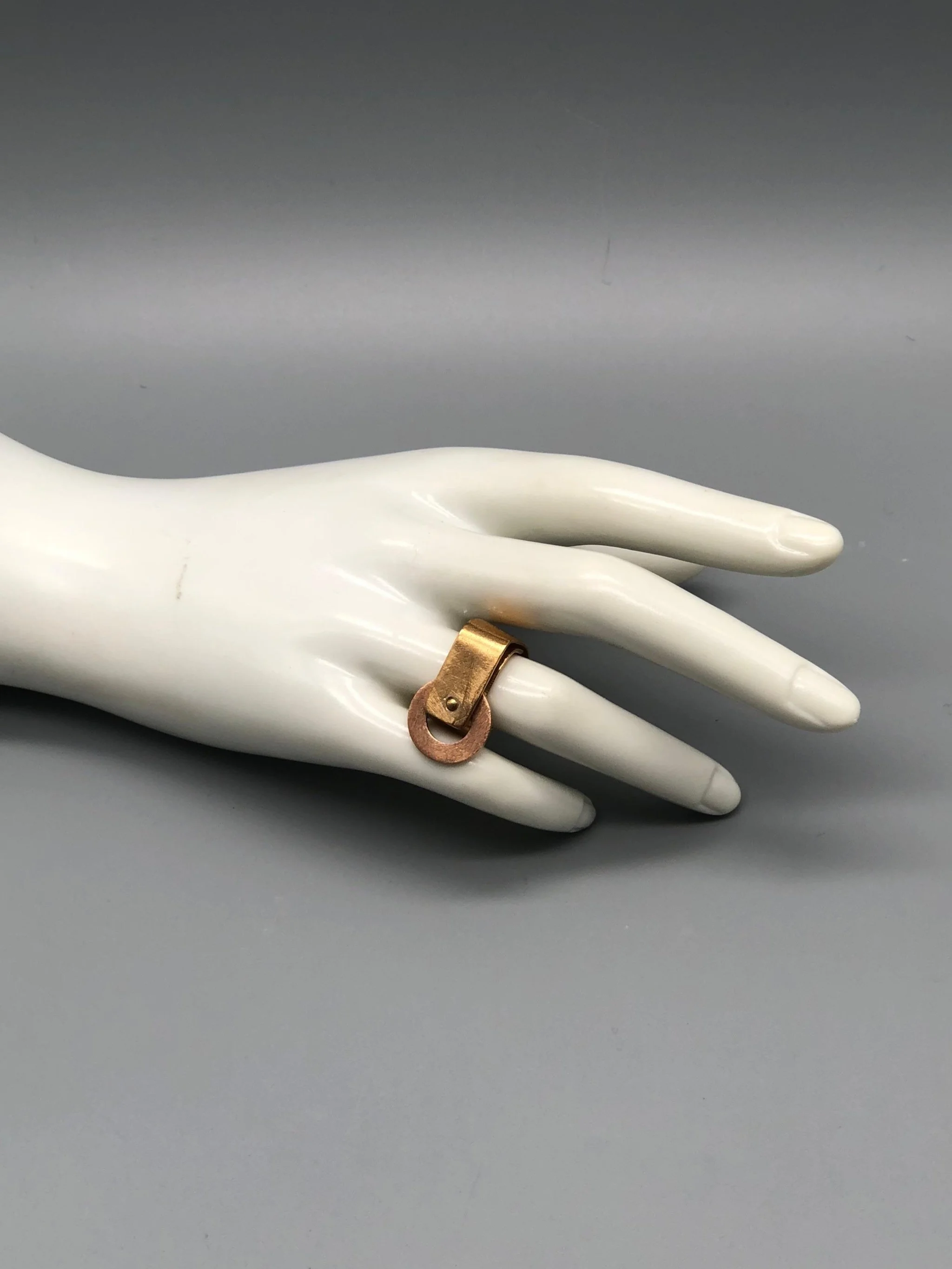 EL Gioielli Curve ring bronze Crepundia Gioielli Bologna