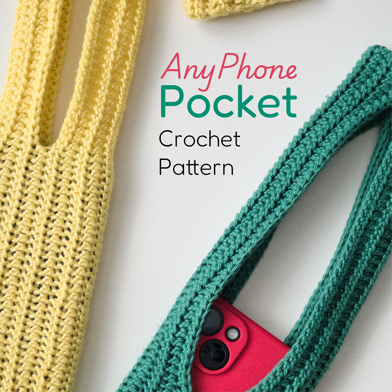 iPhone Pocket Crochet Pattern PDF - Short & Long