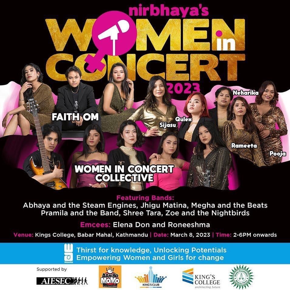 Today is the day for Women in Concert! 2pm @ Kings College Baber Mahal and its FREE!

Who will we see there? Comment below!
@womeninconcert @abhayasubba @faithom_official @qulexrai @poojapariyarofficial @renusyangbo @inasab90 @yajuaacharya @sunmi_pai