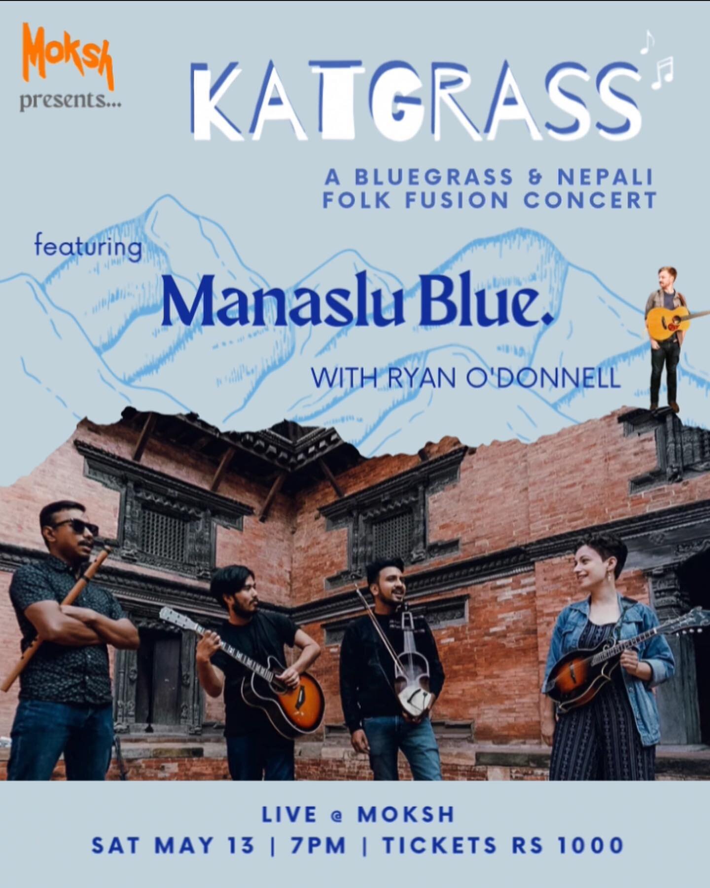 So excited to debut at @moksh_live tonight at 7 with @manaslu.blue. If you&rsquo;re in the area please do come by its gonna be a super special show. @_ryanod_ and I are playing a bluegrass duo set to open up the show! Swipe for some bops ~
Tickets ar