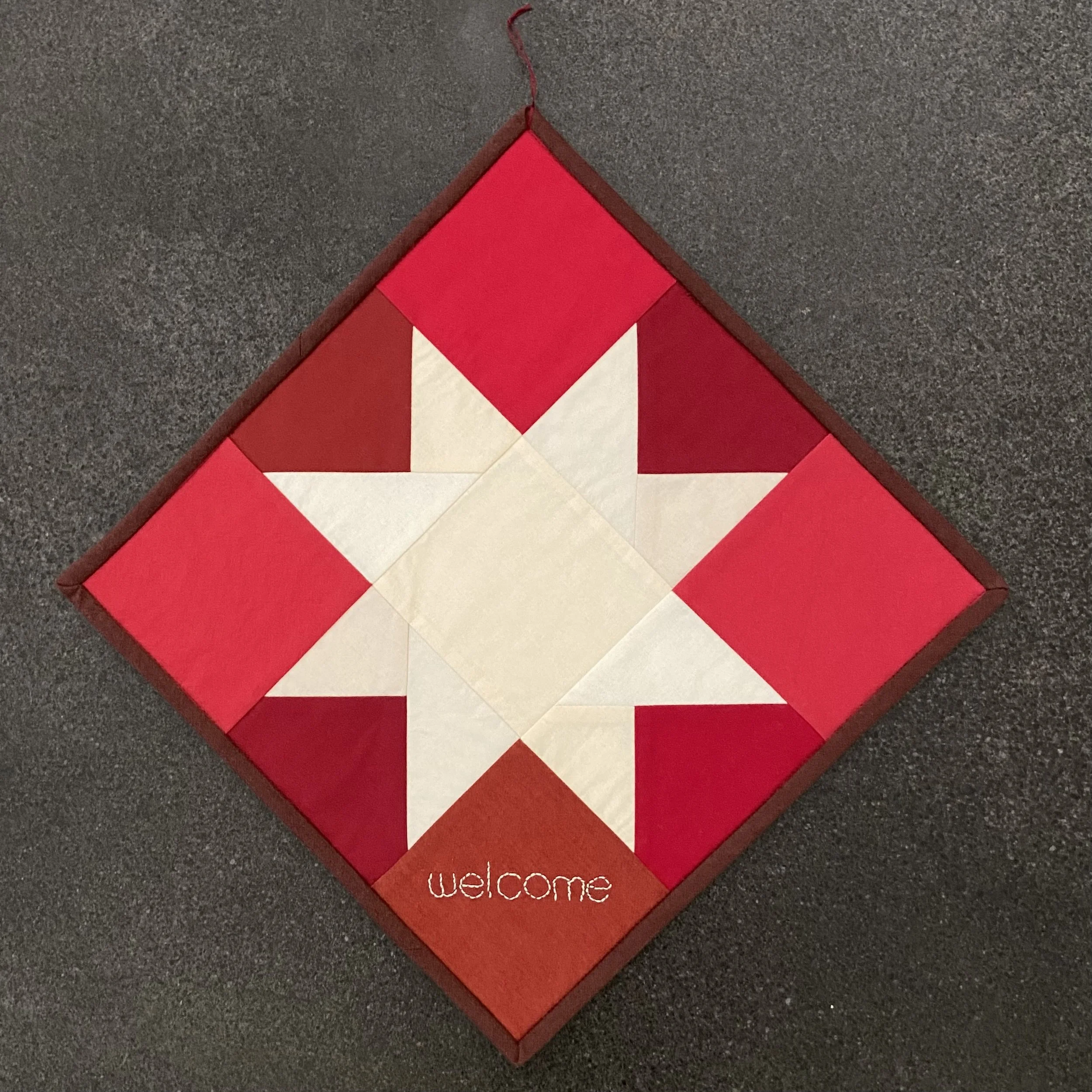 cotton sign 12.5" x 12.5" ($45)