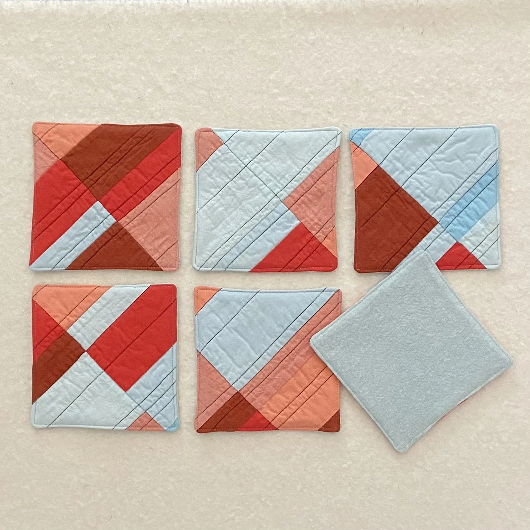 set of six coasters ($60)