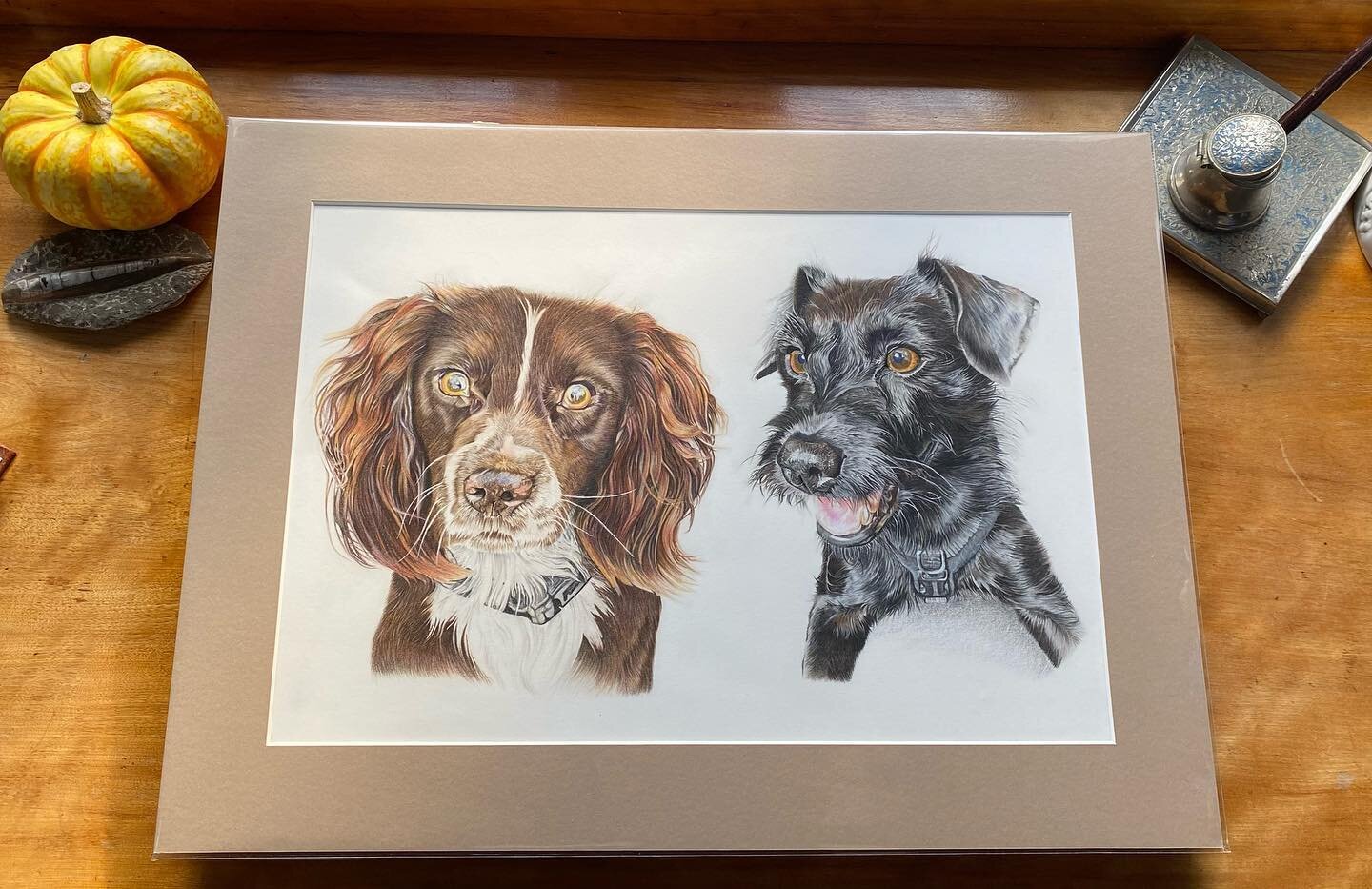 They&rsquo;re back! All backed, mounted and wrapped by Studio Prints Frome. They do such a wonderful job of mounting up all of my work. Right now to get these little scamps packaged up ready to send them on their way! #studioprintsfrome #pencilportra