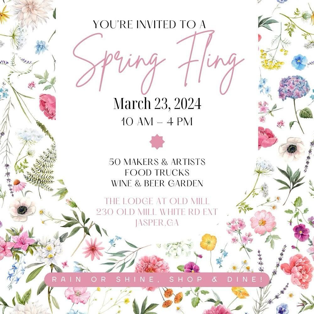 You won&rsquo;t want to miss this spring market! #springfling #shopping #vendors #craft #boutique