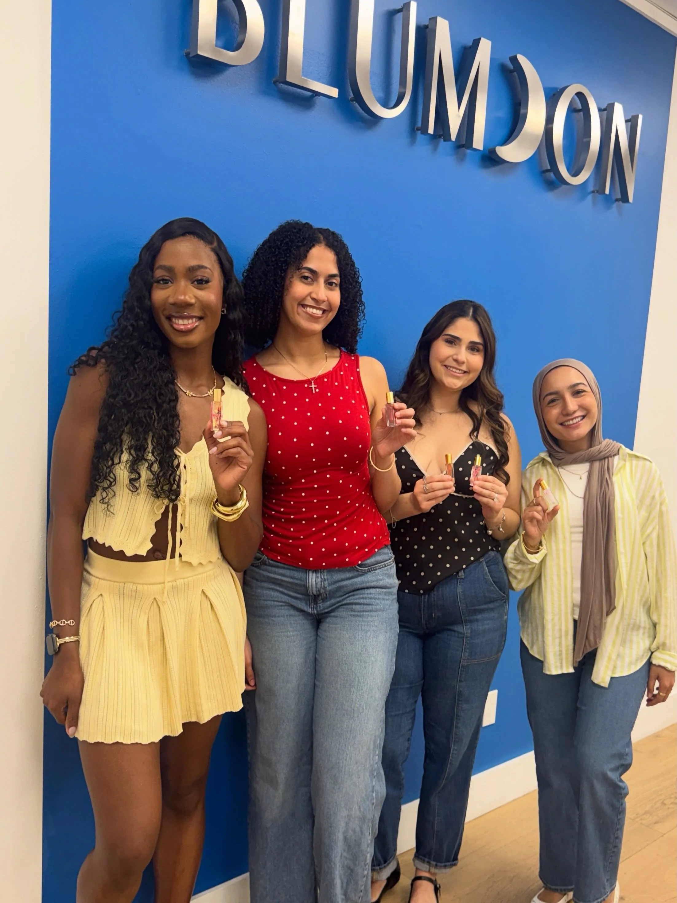 Good scents, good vibes &amp; even better company with a few of our favorite RNs.

Your next girls&rsquo; day deserves a BLUMOON moment. Create your own signature fragrance, sip, laugh &amp; leave smelling like THAT girl. 

📍In-studio and mobile exp