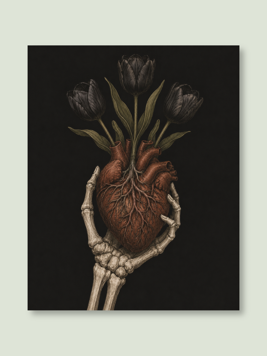 Black Heart Print