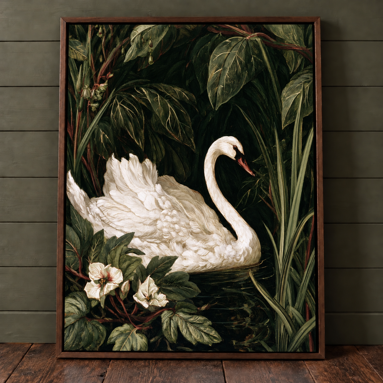 Vintage Green Swan