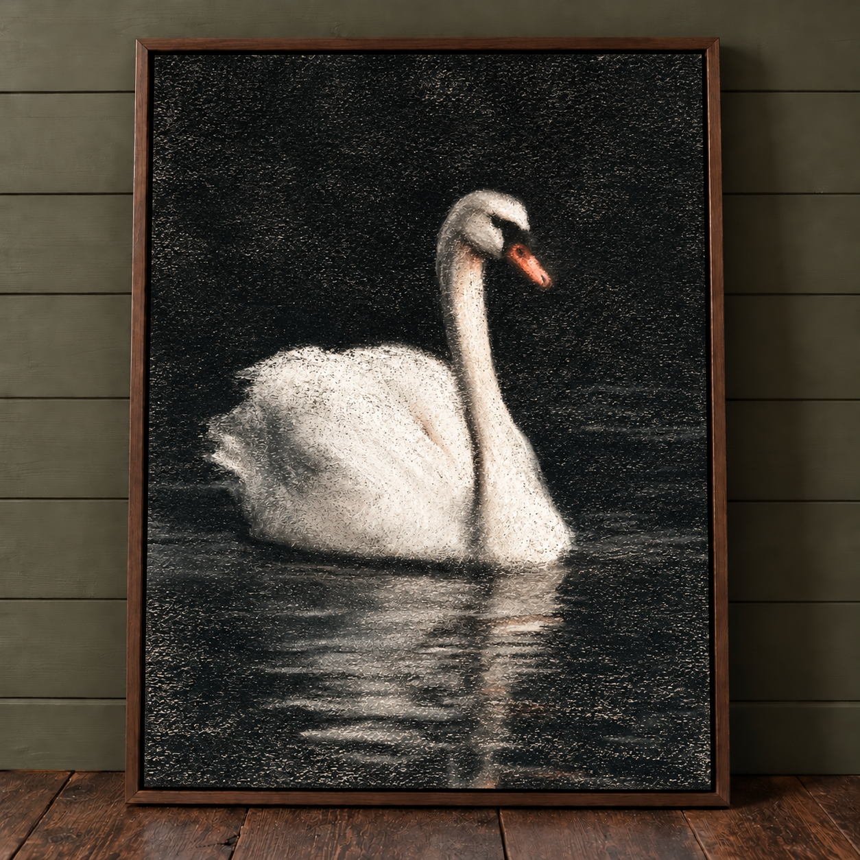 Faded Vintage Swan