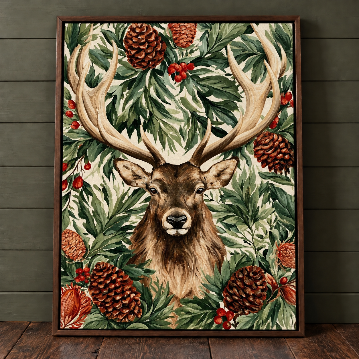 Winter Garland Stag