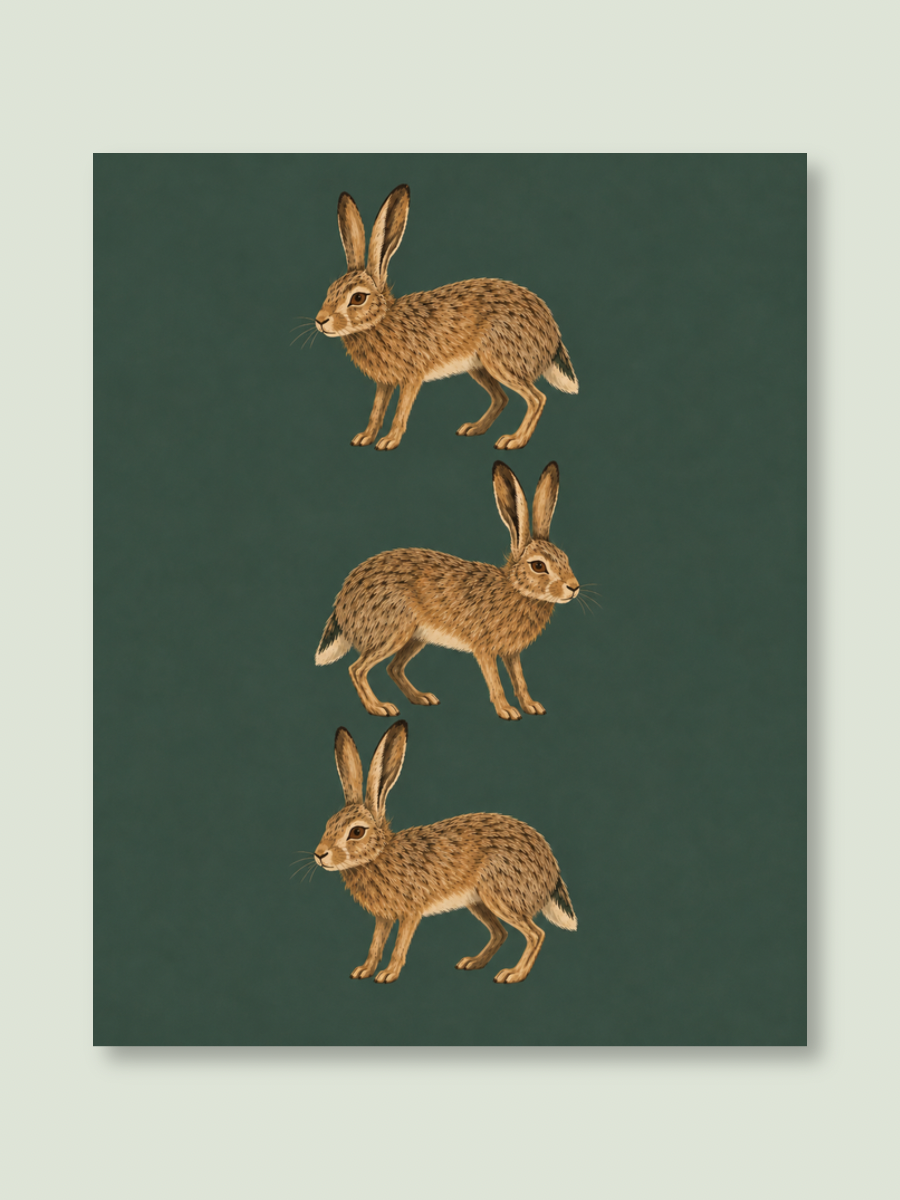 Jack Rabbit Trio Print