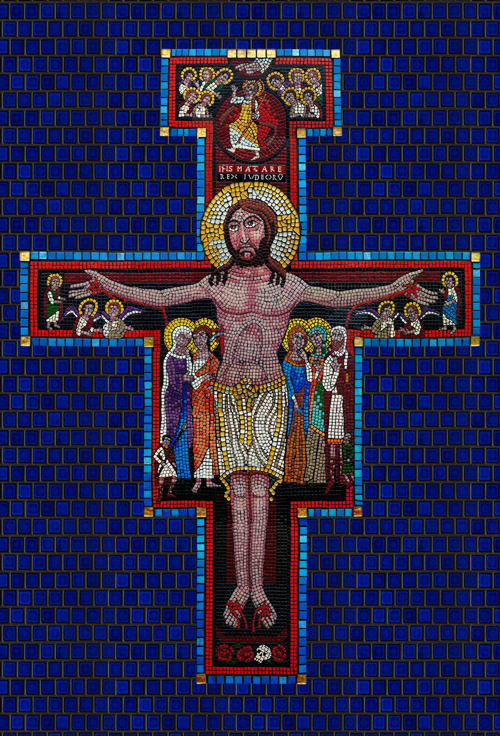 San Damiano Crucifix Mosaic - Canvas Prints