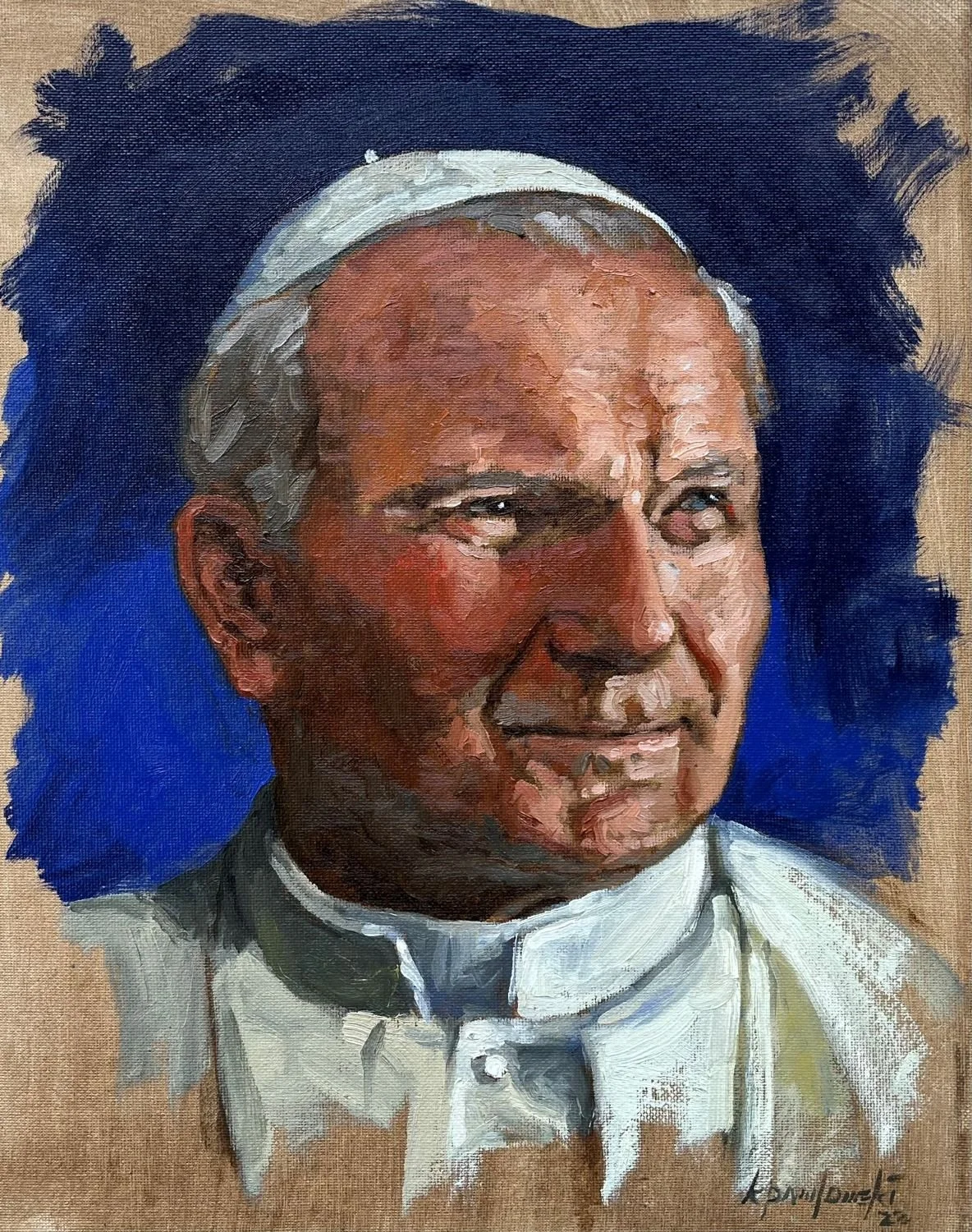 St. Pope John Paul II (Portrait) Oil Painting