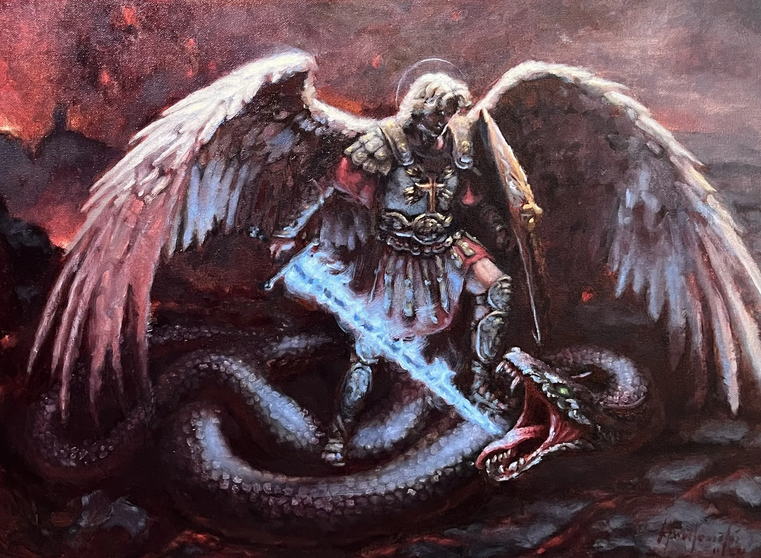 St. Michael The Archangel Oil Painting