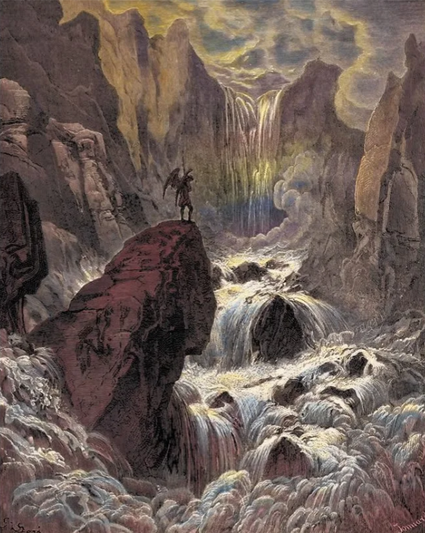 Doré Overpainting: "Satan Rises"