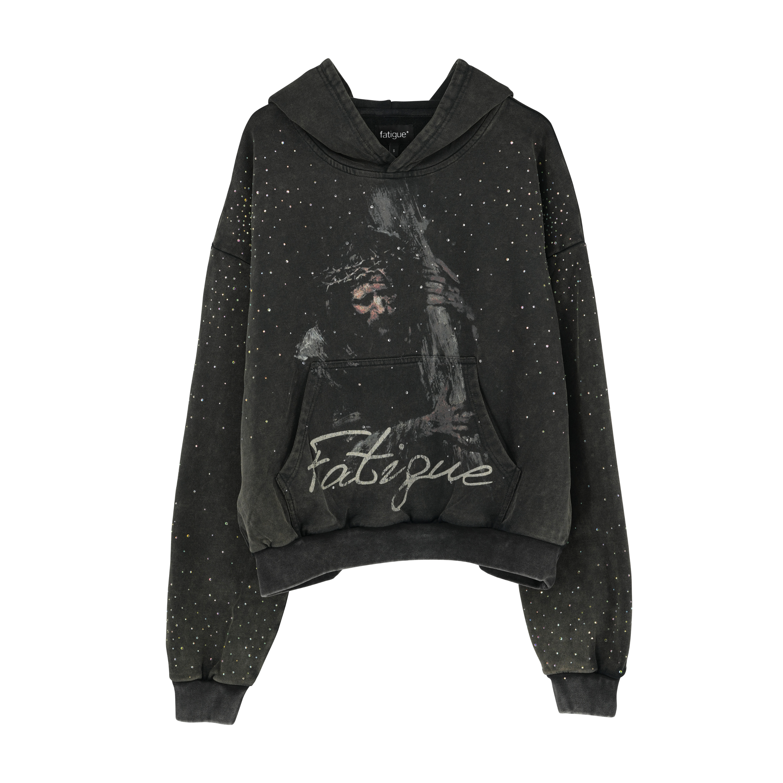'Jesus Piece V2' Rhinestone Hoodie