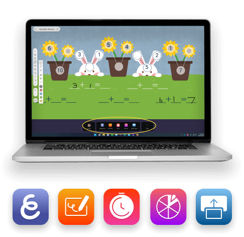 ActivSuite running on a laptop