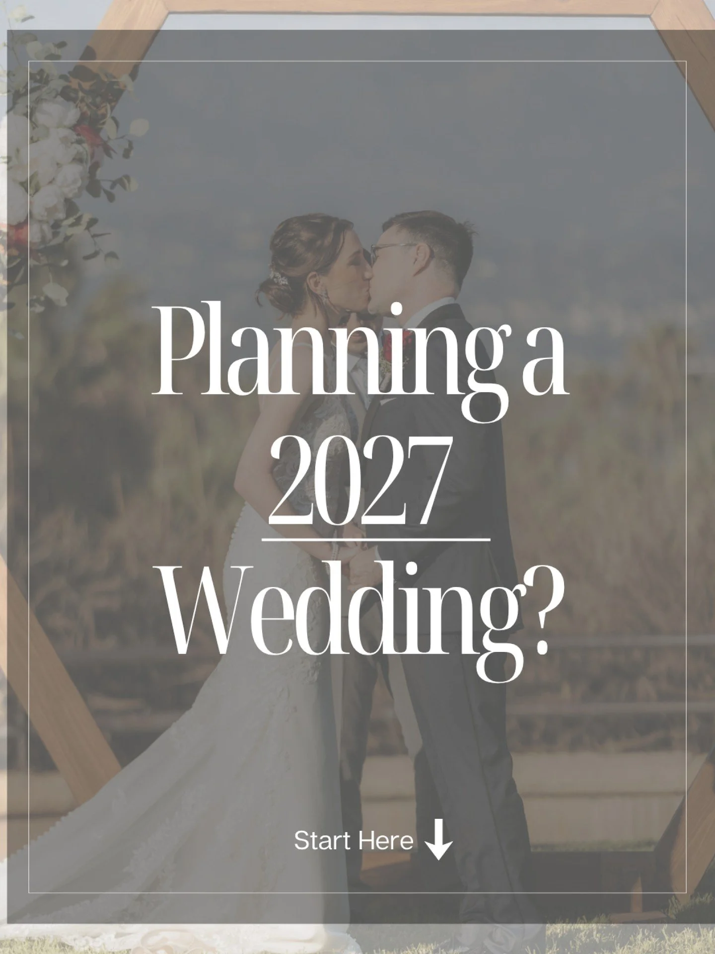 Planning a 2027 wedding? 💍🎉 Here's what you should start doing now! 

1. Gather inspiration with intention. Start collecting ideas that reflect your style and vision. Think about the overall feeling you want. Think romantic, modern, coastal, timele