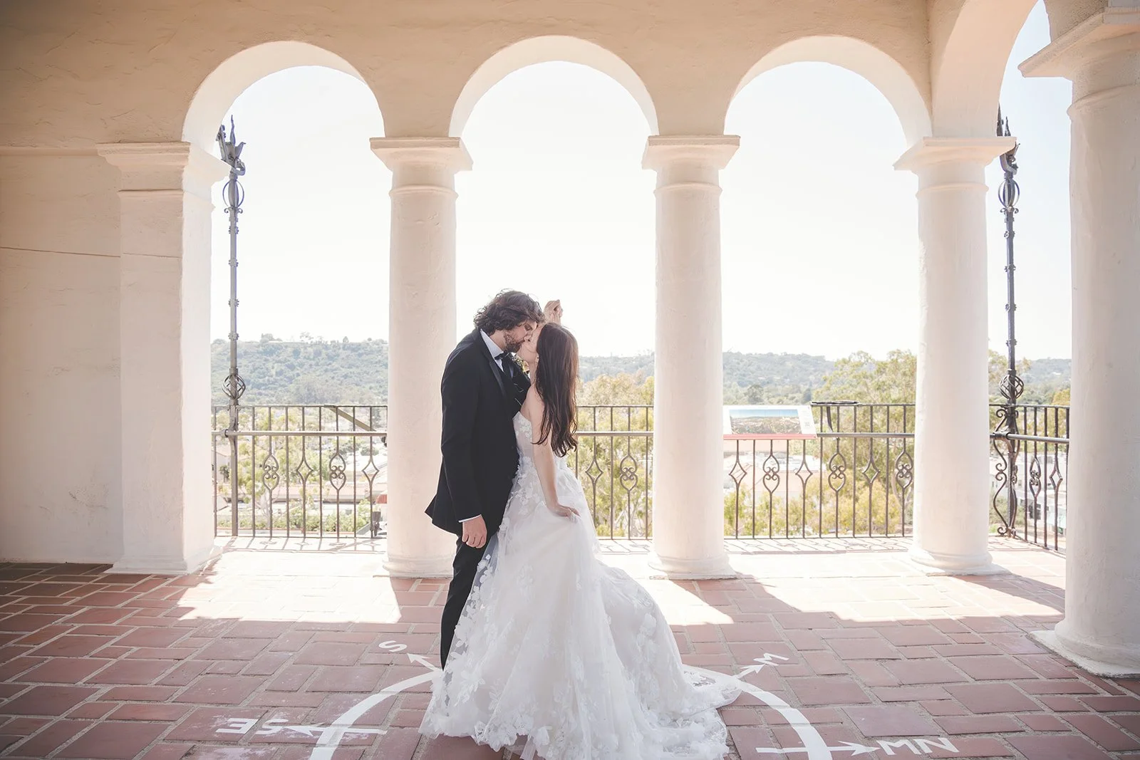 Megan and Andrew at the Santa Barbara Courthouse