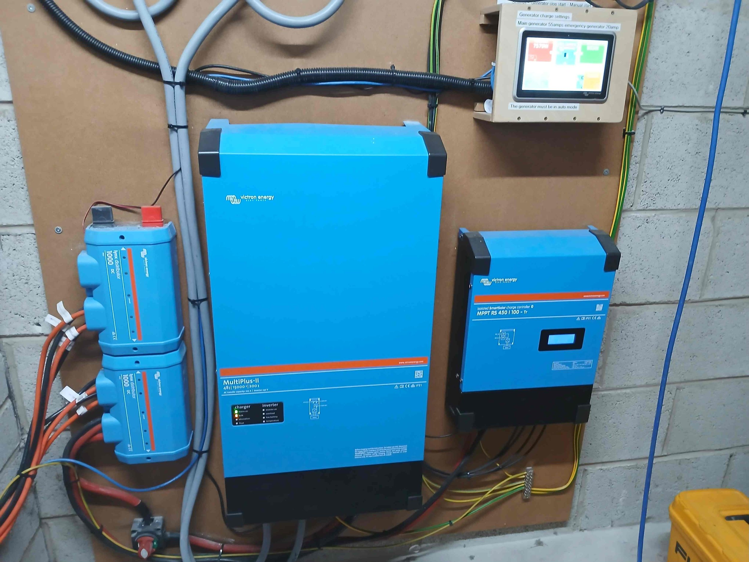 Victron Multiplus2 15000 inverter charger, converts AC to DC and DC to AC