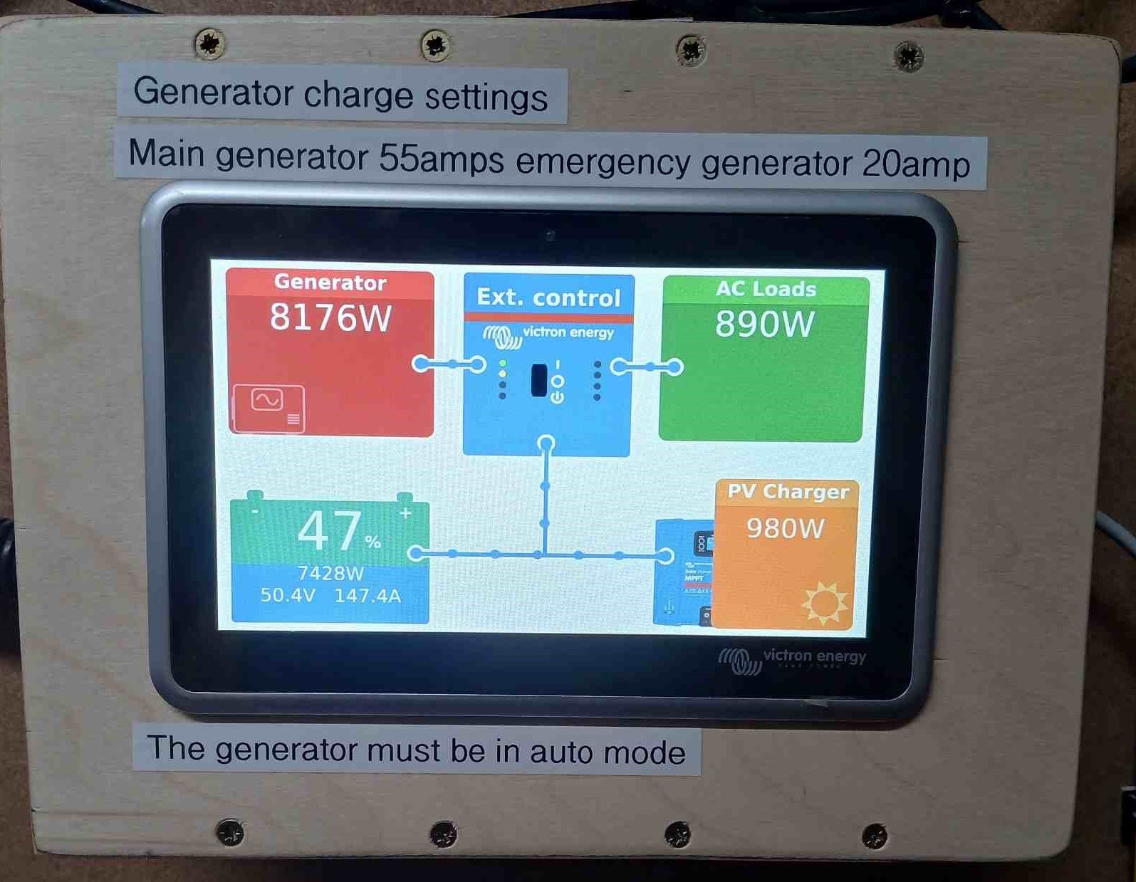 Victron Ekrano display and system controller