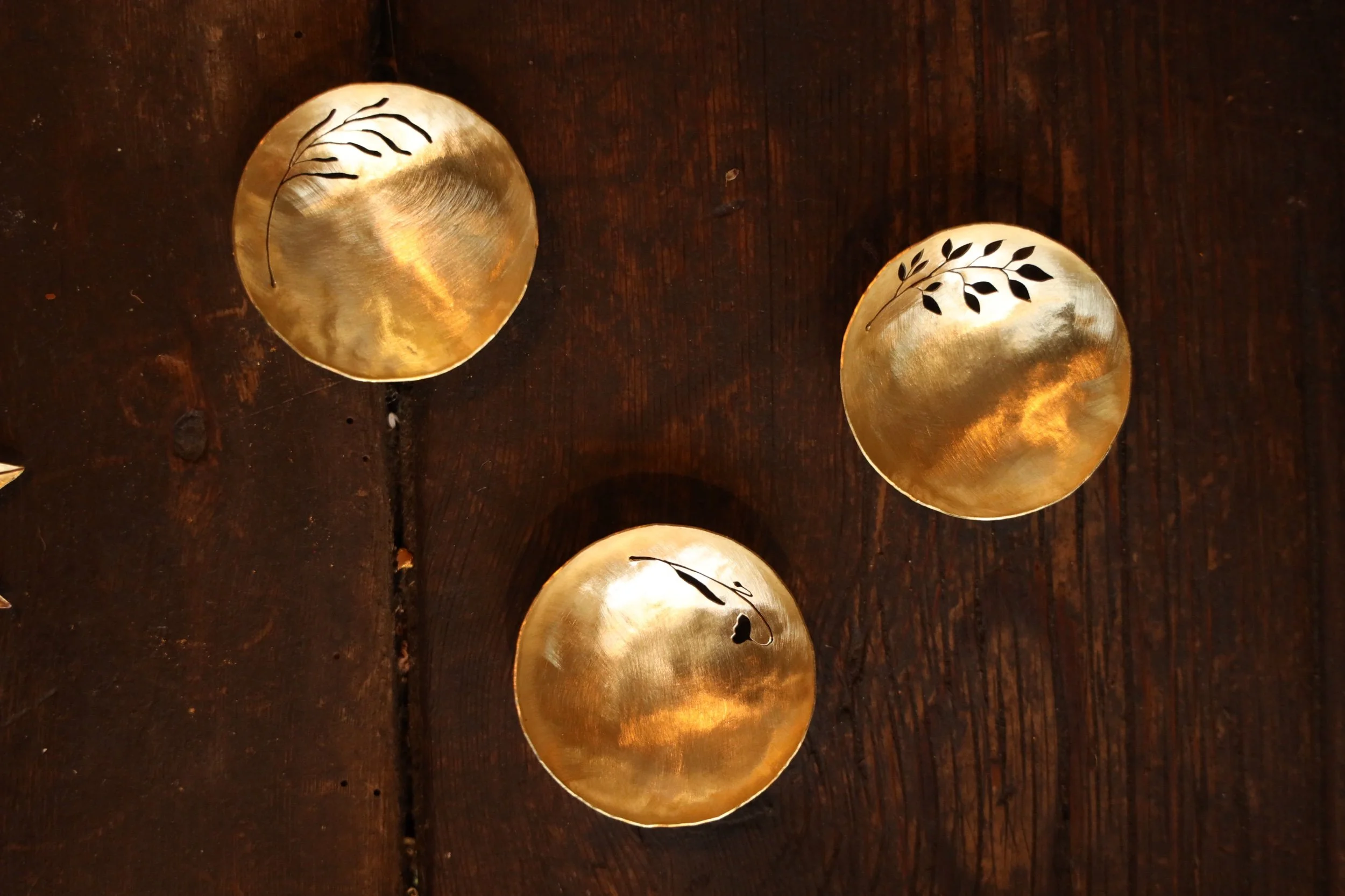 Dreamspell Brass Trinket Dishes