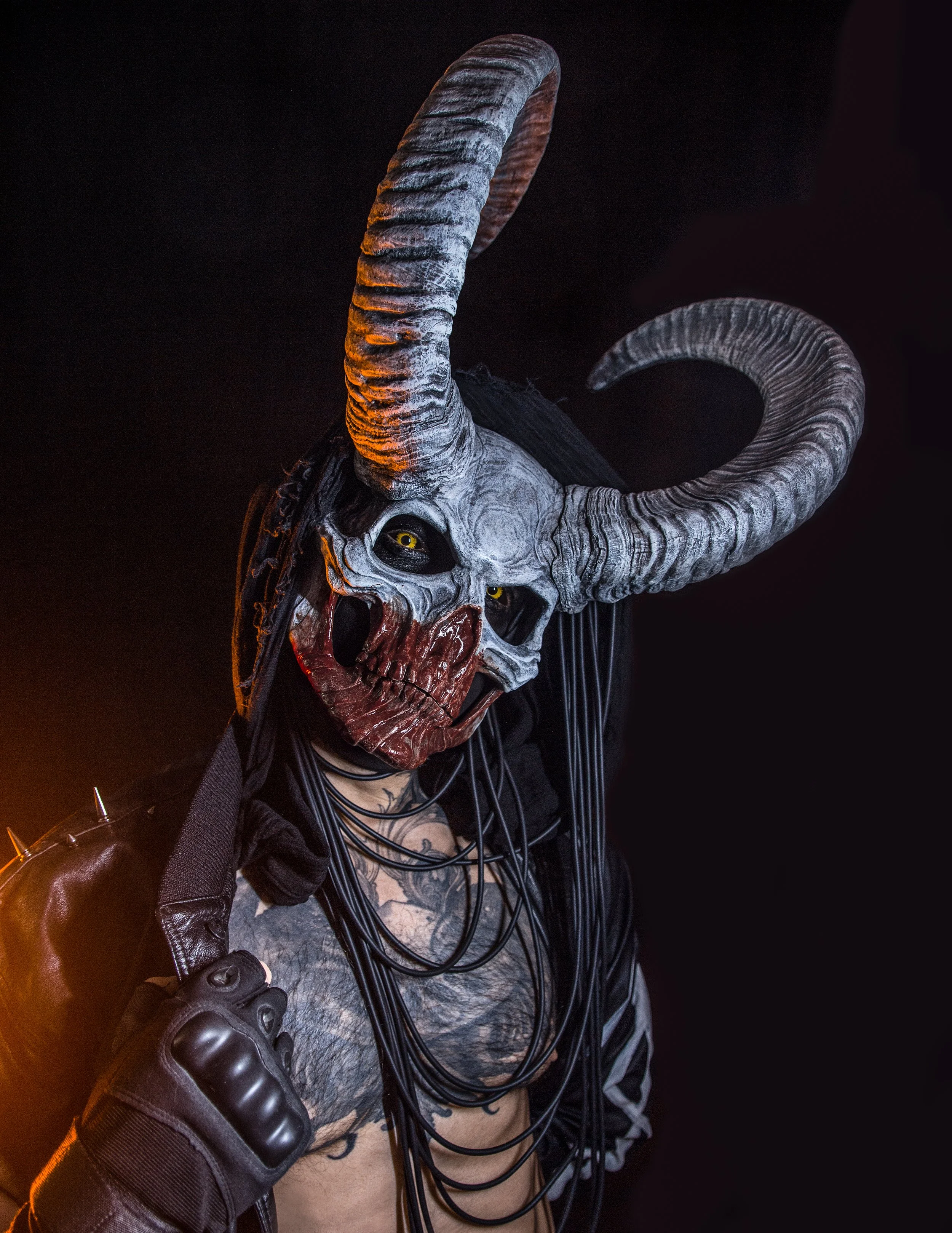 Demonic Movable Mouth Mask