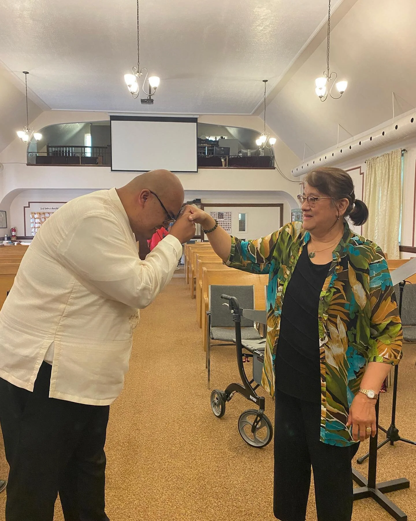 What a spectacular day singing, conducting, and playing the piano for the Bahandi Singers at Hallelujah Fellowship Baptist Church. I&rsquo;m rocking my very first Barong Tagalog whose pattern features the Philippine sun. 

In the first photo, where I