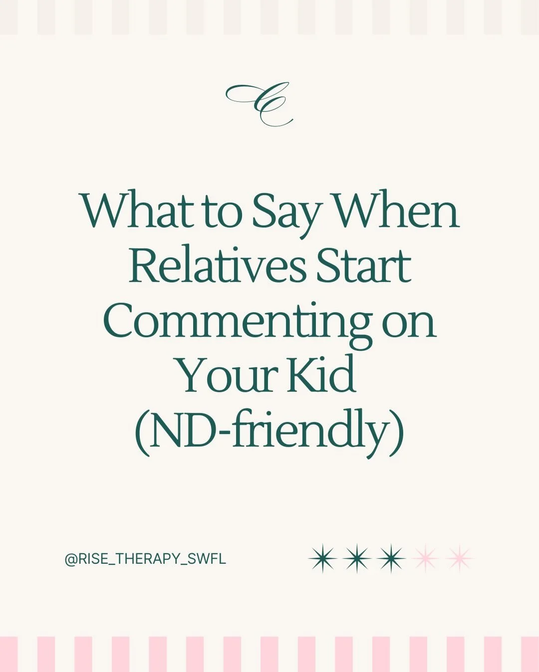If you&rsquo;ve ever held your breath walking into a family gathering&hellip;
not because you&rsquo;re worried about your kid,
but because you&rsquo;re worried about the comments about your kid...you&rsquo;re not alone.

Many relatives mean well.

Th
