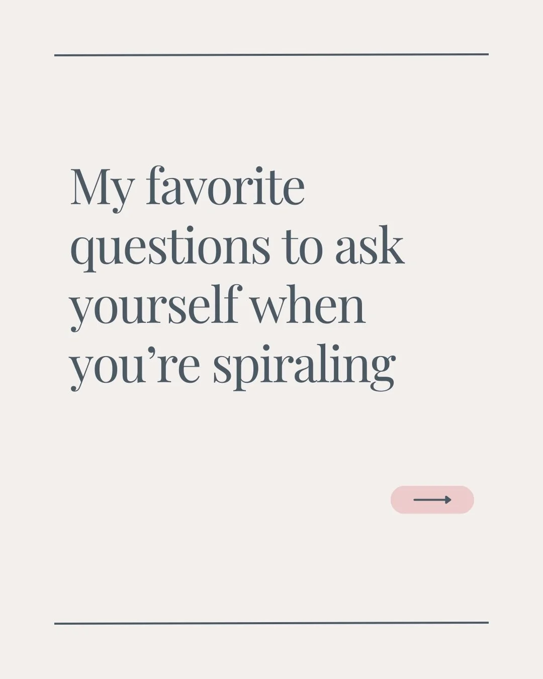 Your thoughts aren&rsquo;t loud because they&rsquo;re important.

They&rsquo;re loud because your nervous system is overwhelmed.

And spiraling isn&rsquo;t a thinking problem, it&rsquo;s a safety problem.

When your brain is racing, it&rsquo;s usuall