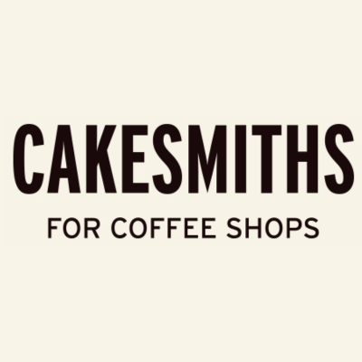 cakesmiths logo reads cakesmiths for coffee shops