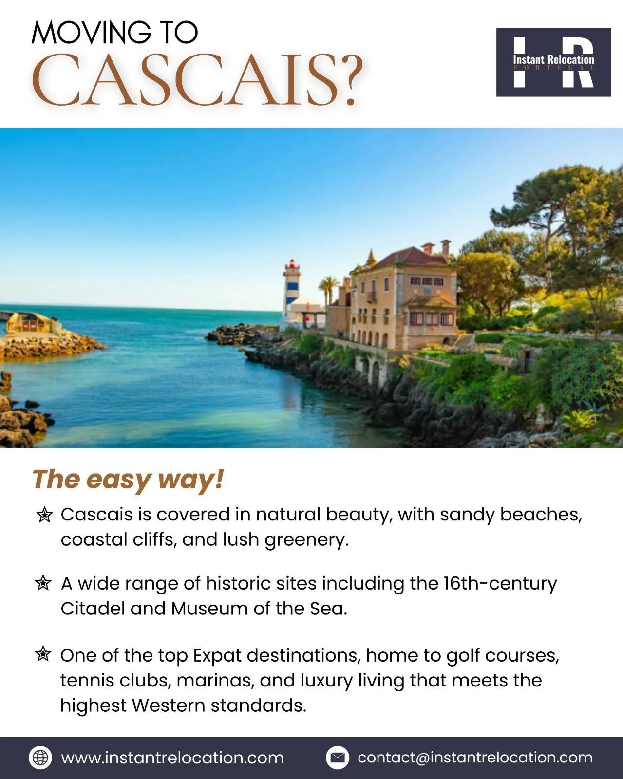 Moving to Cascais? - Instant Relocation Portugal