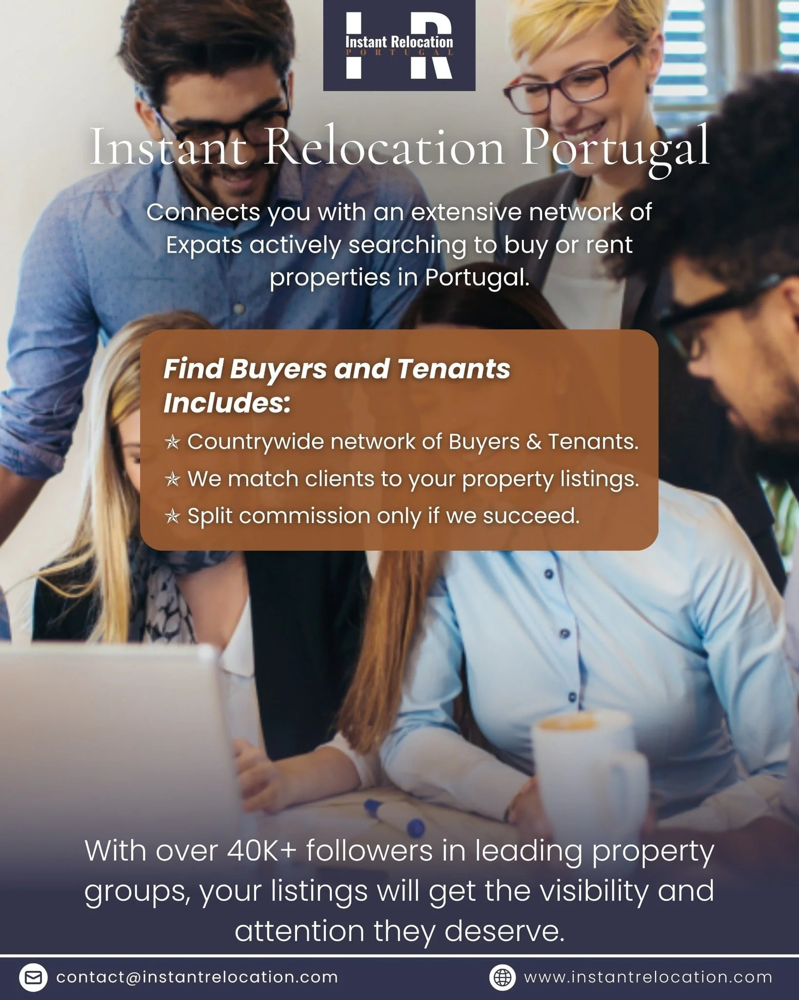 Find Buyers and Tenants - Instant Relocation Portugal