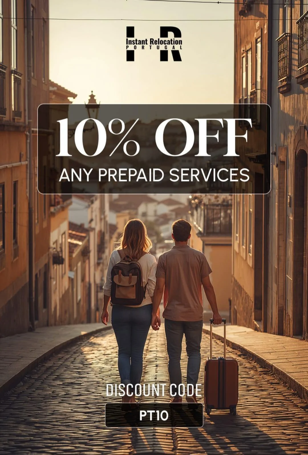 10% Discount code - Instant Relocation Portugal