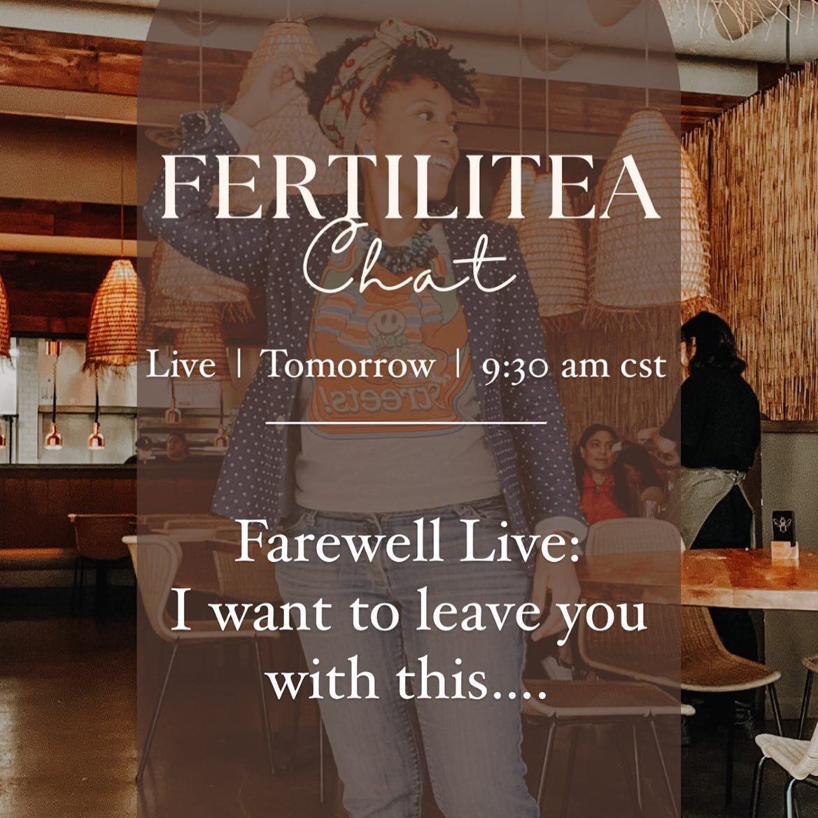 Not good bye&hellip;.see ya later

Join me for some final key take aways.

I have worked to create a body of content for all my Mamas Yet To Be and my hope is that it finds even the one right woman who needs it. 

Maternity leave loading&hellip;..