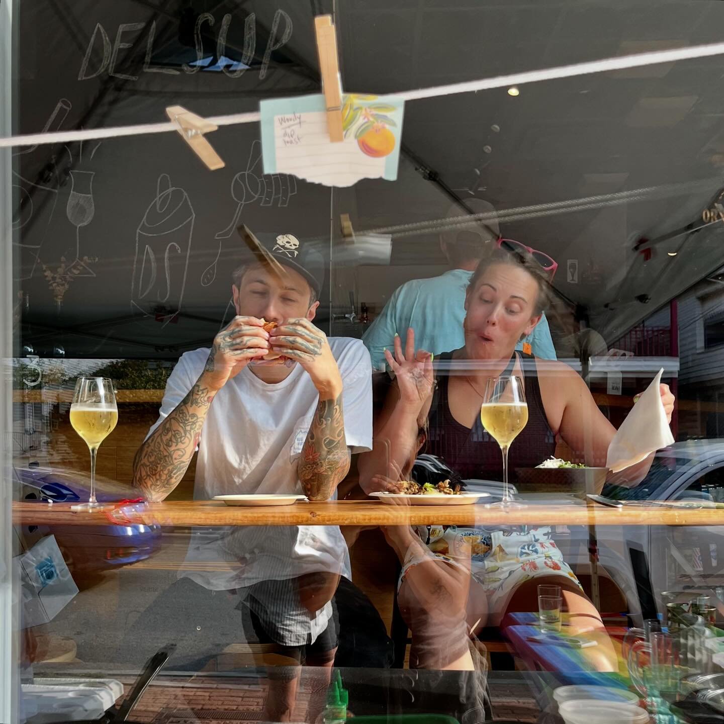 We&rsquo;ve also been lucky enough to squeeze in some FUN and get out to enjoy some of our friends&rsquo; projects and pop ups this summer! Monday night at @delawaresupply for the @haemahospitality pop up - so fun, and so delicious! It&rsquo;s so won