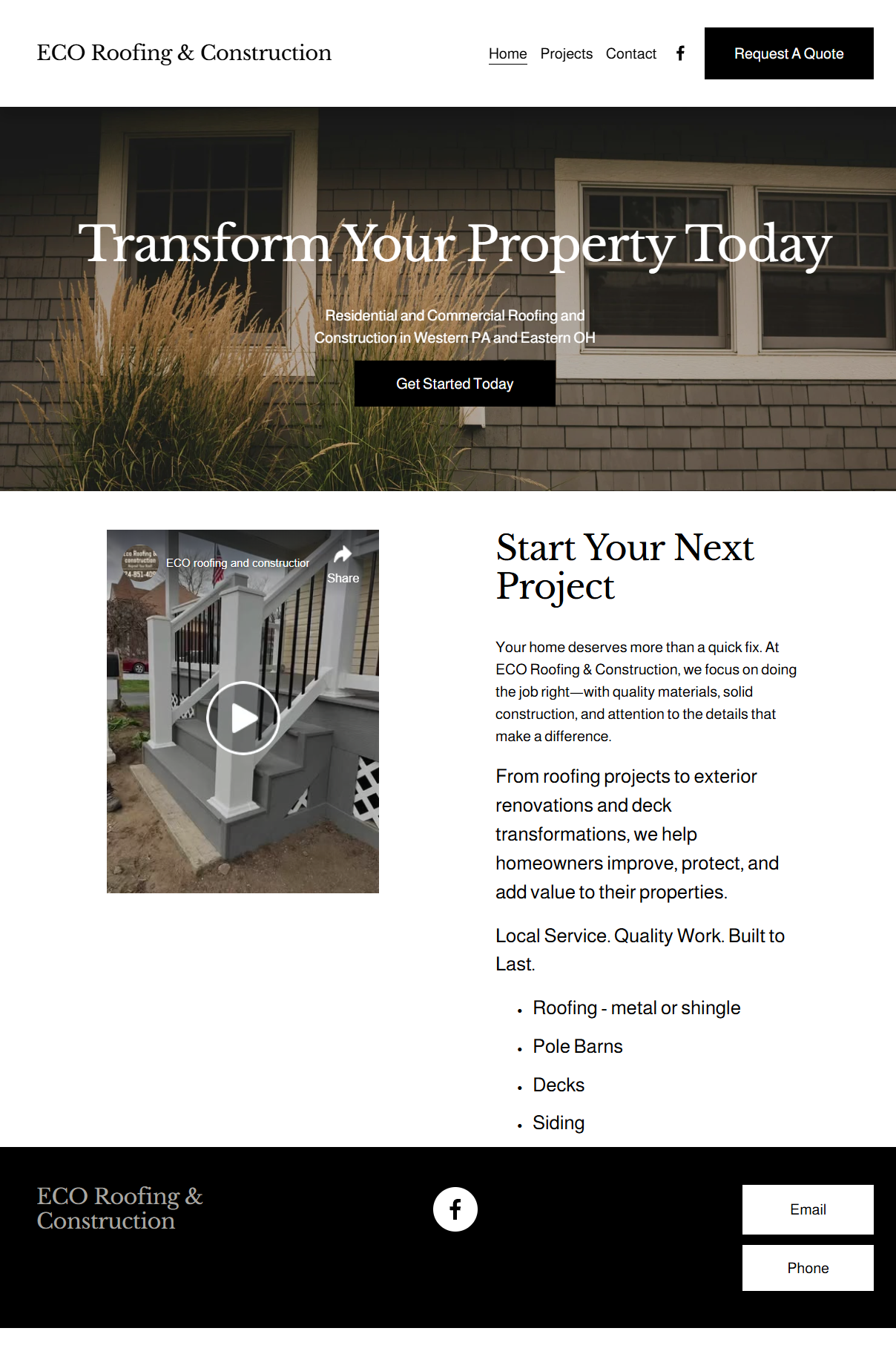 ECO Roofing &amp; Construction