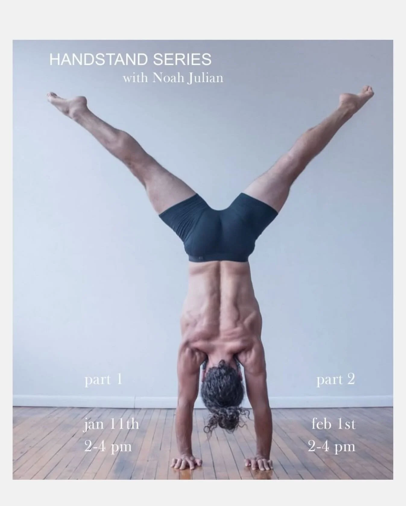 There&rsquo;s still a couple of spots left for Safta x Noah Julian&rsquo;s workshop tomorrow: Part 1: Handbalancing and Inversions for Complete Beginners. Be there or be right side up!!